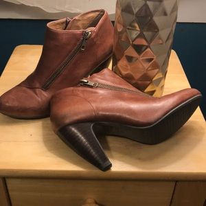 Booties - Miz Mooz Foster - brick red, size 7.5